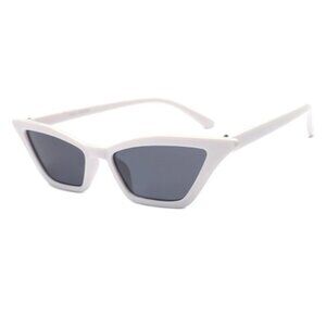Cat Eye Y2K “Eiffel 65 / Aqua / Vengaboys” Sunglasses Unisex Vintage Style WHITE